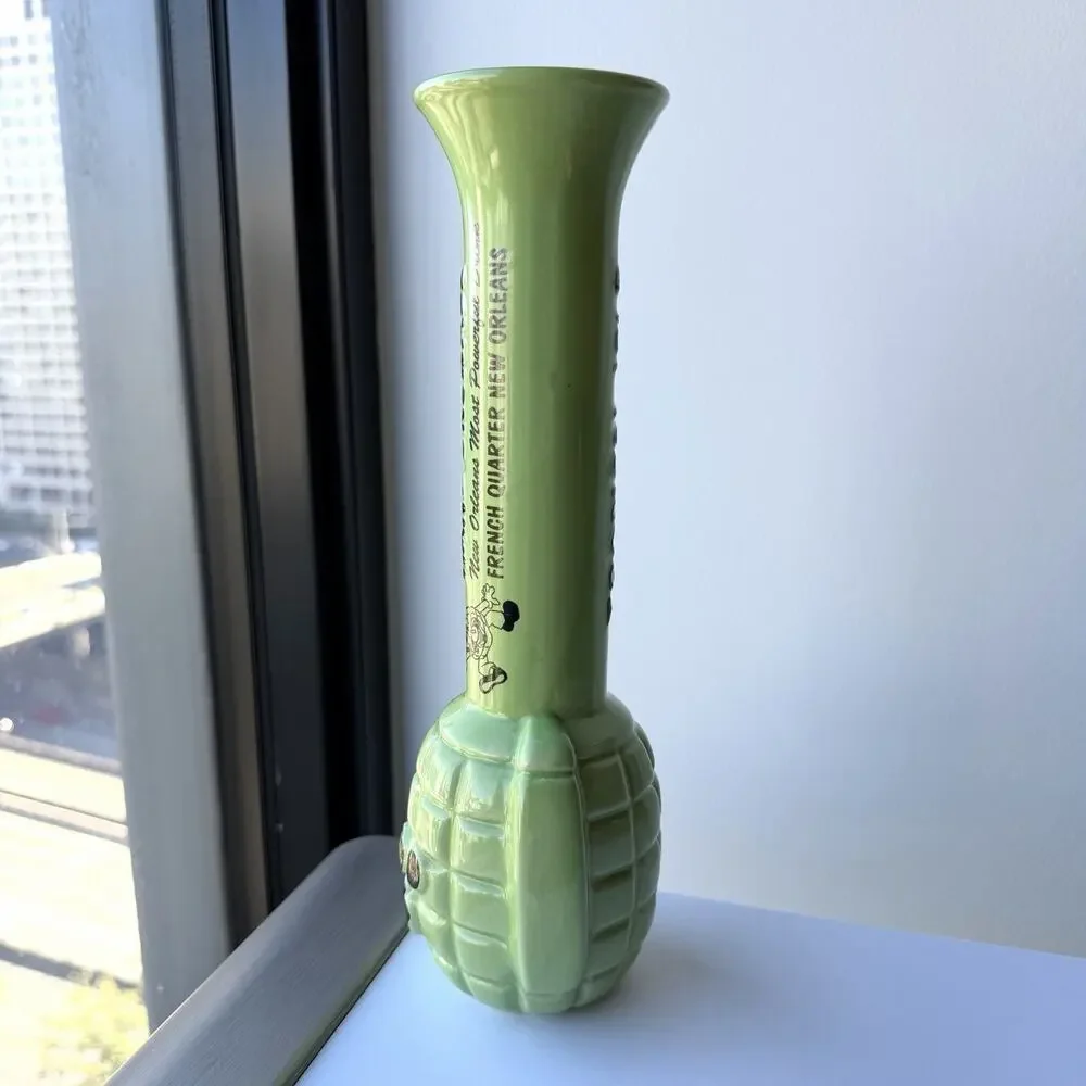 2007 Hand Grenade Tiki Mug Tropical Isle NOLA Tiki Farm 10 1/2